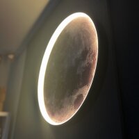 LED Wandmondlampe