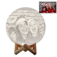 Personalisierte Mondlampe mit Foto