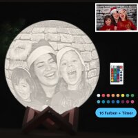 Personalisierte Mondlampe mit Foto