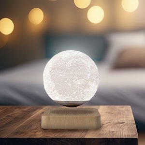Schritt 3: Mond schwebt frei über dem Sockel